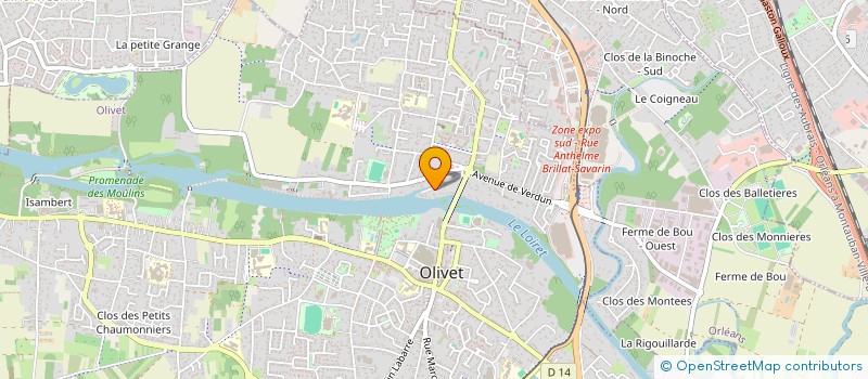 localisation de l'entreprise MADAME SOPHIE DE WULF à OLIVET