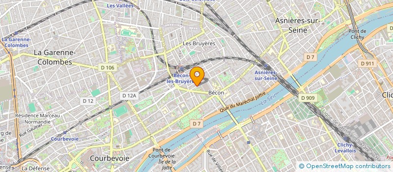 localisation de l'entreprise MADAME SOPHIE DEBONS à COURBEVOIE