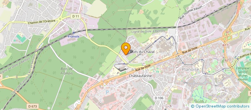 localisation de l'entreprise MADAME SOPHIE DEBRAY  BESANCON