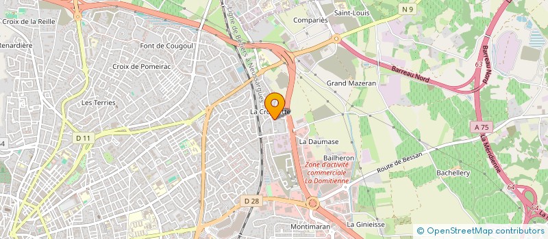 localisation de l'entreprise MADAME SOPHIE DEGRAVE  BEZIERS