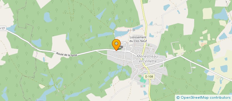 localisation de l'entreprise MADAME SOPHIE DEGRYSE à MENESTREAU-EN-VILLETTE