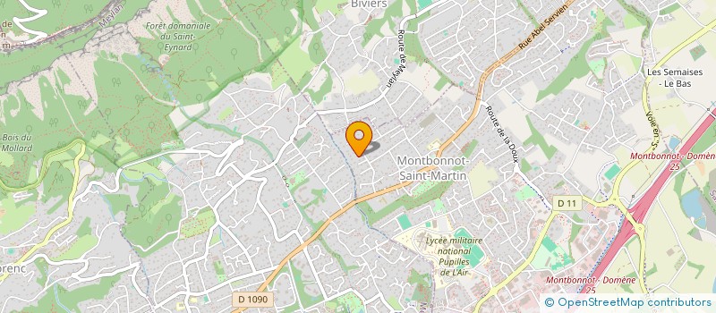 localisation de l'entreprise MADAME SOPHIE DELAGE  MONTBONNOT-SAINT-MARTIN