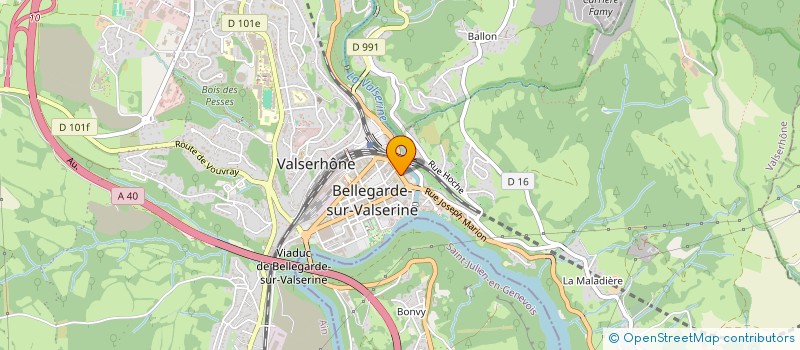 localisation de l'entreprise MADAME SOPHIE DELAHAYE à VALSERHONE