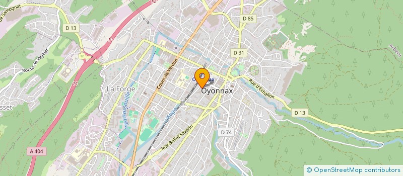 localisation de l'entreprise MADAME SOPHIE DELAINE à OYONNAX