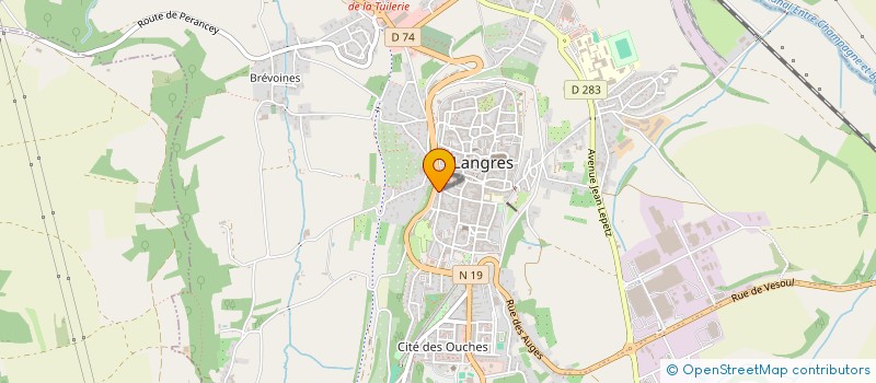 localisation de l'entreprise MADAME SOPHIE DELANOUE à LANGRES