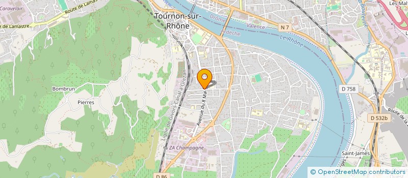 localisation de l'entreprise MADAME SOPHIE DELATTAIGNANT à TOURNON-SUR-RHONE