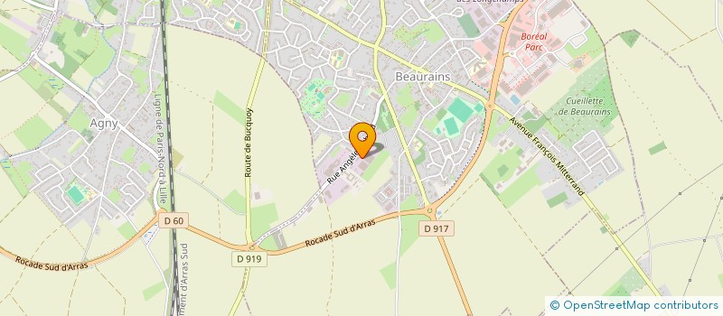 localisation de l'entreprise MADAME SOPHIE DELATTRE  BEAURAINS