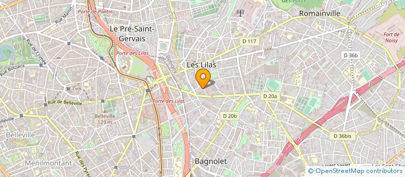 localisation de l'entreprise MADAME SOPHIE DELAUNAY à LES LILAS
