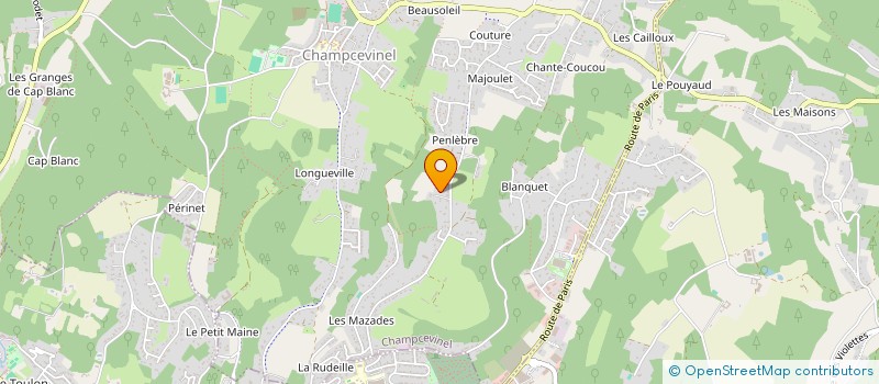 localisation de l'entreprise MADAME SOPHIE DELCAYRE  CHAMPCEVINEL