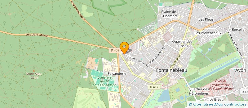 localisation de l'entreprise MADAME SOPHIE DELERAY à FONTAINEBLEAU