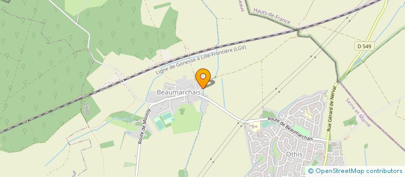 localisation de l'entreprise MADAME SOPHIE DELESSARD  OTHIS