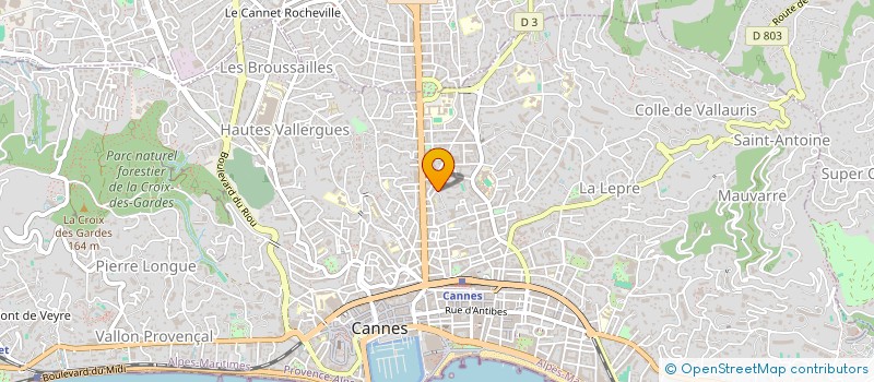 localisation de l'entreprise MADAME SOPHIE DELLOUE à CANNES