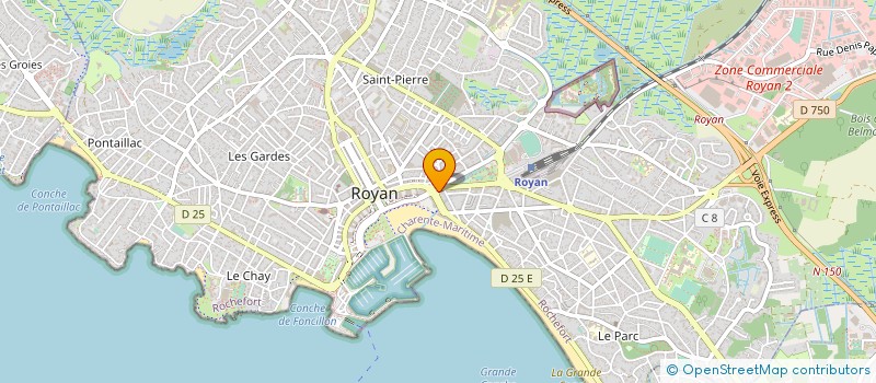 localisation de l'entreprise MADAME SOPHIE DELMAS à ROYAN