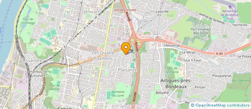 localisation de l'entreprise MADAME SOPHIE DELMAS-BASTIDE  CENON