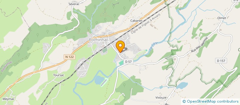 localisation de l'entreprise MADAME SOPHIE DELRIEU à POLMINHAC