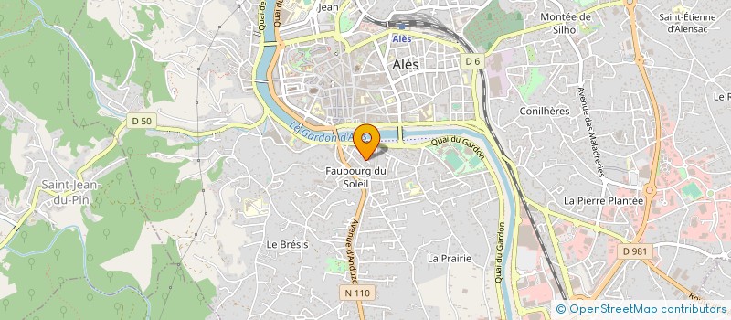 localisation de l'entreprise MADAME SOPHIE DEMARET  ALES