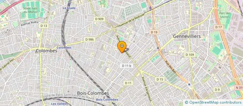 localisation de l'entreprise MADAME SOPHIE DEMOURES  BOIS-COLOMBES