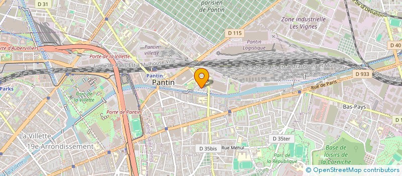localisation de l'entreprise MADAME SOPHIE DENUIT à PANTIN