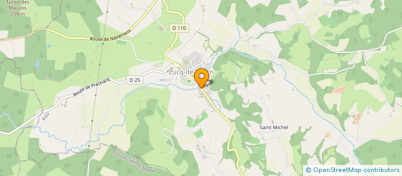 localisation de l'entreprise MADAME SOPHIE DEPAUL  LUCQ-DE-BEARN