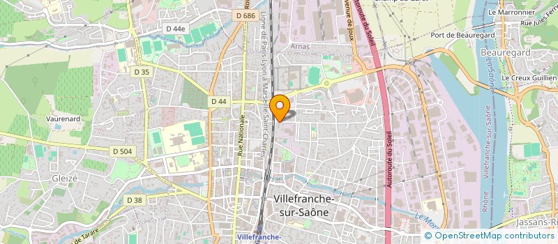 localisation de l'entreprise MADAME SOPHIE DEPOORTER à VILLEFRANCHE-SUR-SAONE