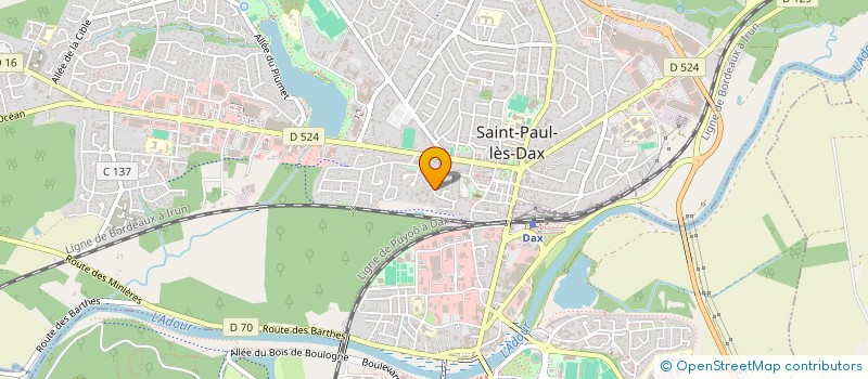 localisation de l'entreprise MADAME SOPHIE DESJARDIN  SAINT-PAUL-LES-DAX