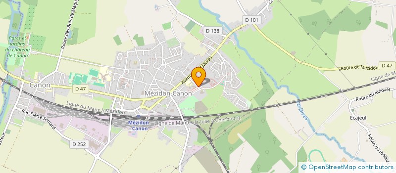 localisation de l'entreprise MADAME SOPHIE DESLOGES  MEZIDON VALLEE D'AUGE