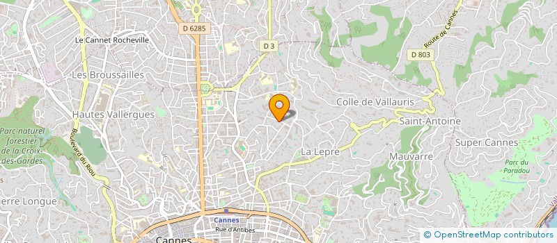 localisation de l'entreprise MADAME SOPHIE DESTIEVAN  CANNES