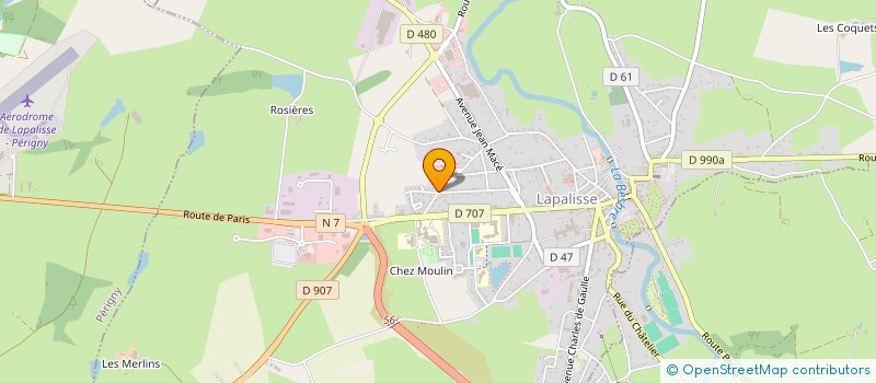 localisation de l'entreprise MADAME SOPHIE DEVAIS  LAPALISSE