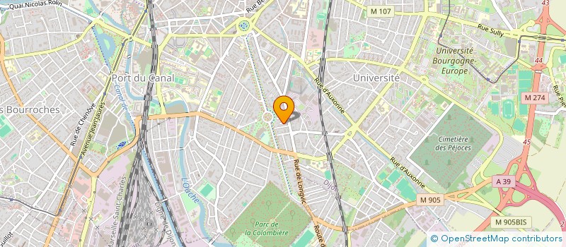 localisation de l'entreprise MADAME SOPHIE DEVAUX  DIJON