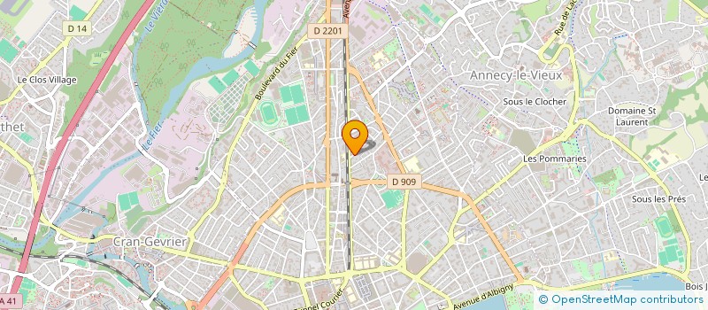 localisation de l'entreprise MADAME SOPHIE DEVILLE à ANNECY