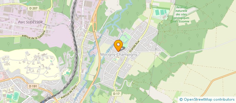 localisation de l'entreprise MADAME SOPHIE DEVULDER  MORIGNY-CHAMPIGNY