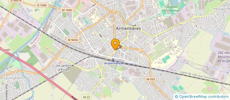 localisation de l'entreprise MADAME SOPHIE DISSAUX-WOITRAIN à ARMENTIERES