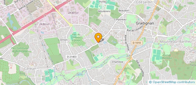 localisation de l'entreprise MADAME SOPHIE DJOUROVITCH  GRADIGNAN