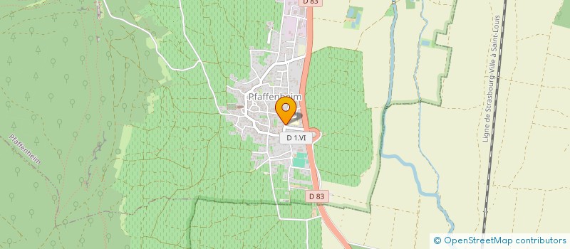 localisation de l'entreprise MADAME SOPHIE DOBISCHOK  PFAFFENHEIM