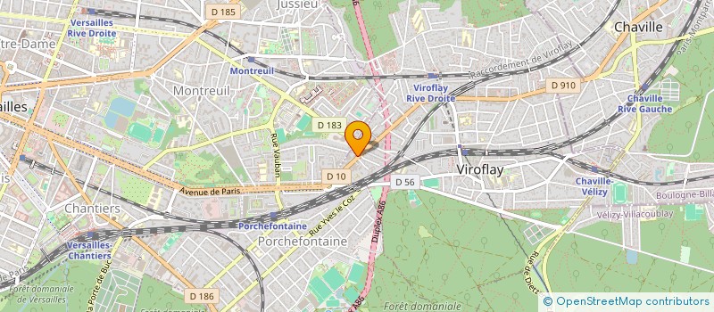 localisation de l'entreprise MADAME SOPHIE DORA WARNERY à VIROFLAY