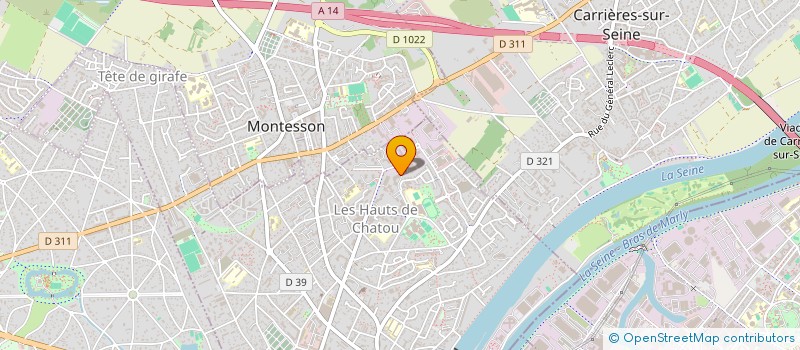 localisation de l'entreprise MADAME SOPHIE DORIN  CHATOU