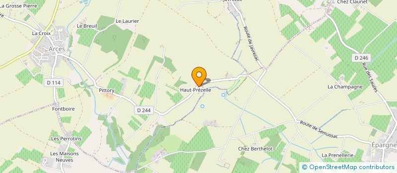 localisation de l'entreprise MADAME SOPHIE DOUAT  ARCES