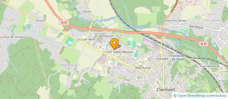 localisation de l'entreprise MADAME SOPHIE DOUGUET à CLERMONT