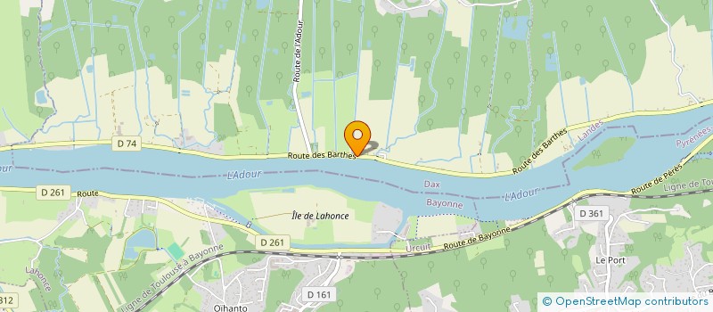 localisation de l'entreprise MADAME SOPHIE DOUMENGINE  SAINT-MARTIN-DE-SEIGNANX