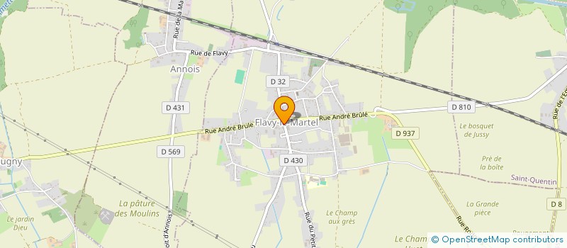 localisation de l'entreprise MADAME SOPHIE DOUMERC à FLAVY-LE-MARTEL