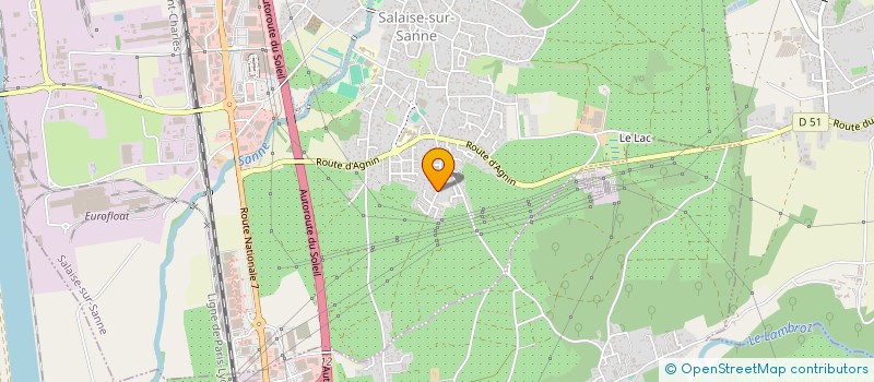 localisation de l'entreprise MADAME SOPHIE DREVON  SALAISE-SUR-SANNE