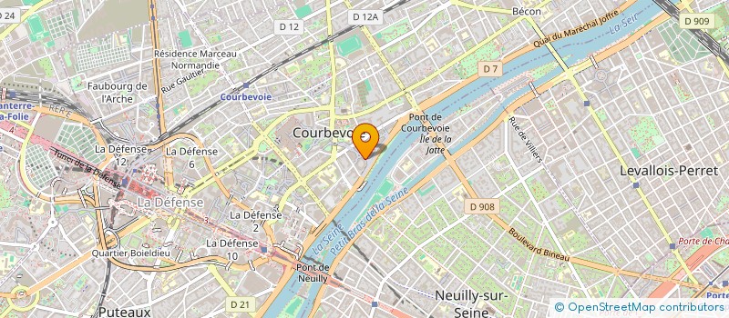 localisation de l'entreprise MADAME SOPHIE DREYFUS à COURBEVOIE