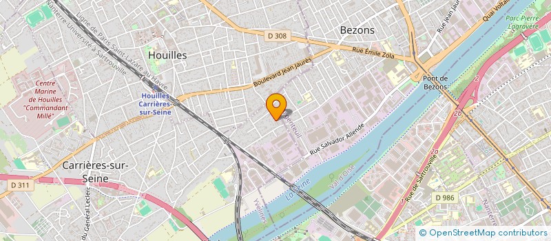 localisation de l'entreprise MADAME SOPHIE DUBLOC  CARRIERES SUR SEINE