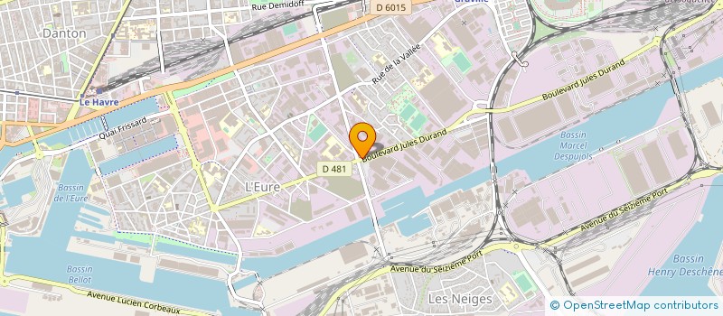 localisation de l'entreprise MADAME SOPHIE DUBOS  LE HAVRE