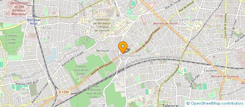 localisation de l'entreprise MADAME SOPHIE DUBOS  BORDEAUX