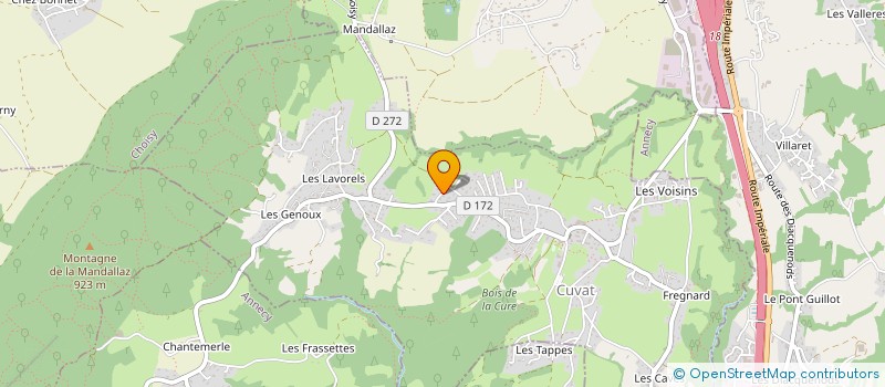 localisation de l'entreprise MADAME SOPHIE DUBOULOZ  CUVAT