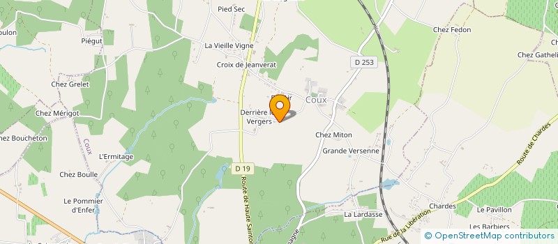 localisation de l'entreprise MADAME SOPHIE DUCAU à COUX