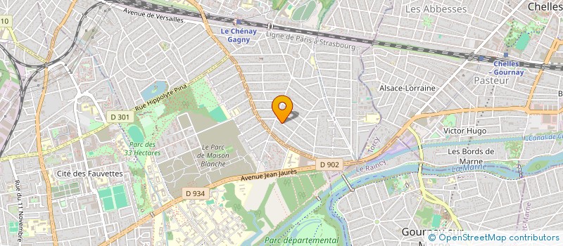 localisation de l'entreprise MADAME SOPHIE DUCHATEAU  GAGNY