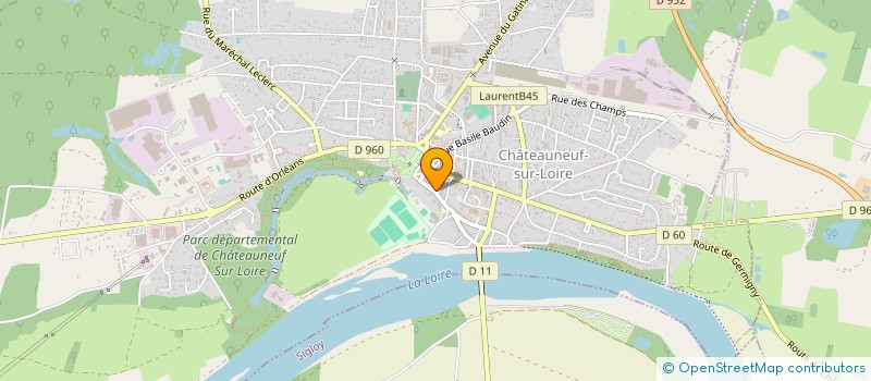 localisation de l'entreprise MADAME SOPHIE DUFOUR à CHATEAUNEUF-SUR-LOIRE
