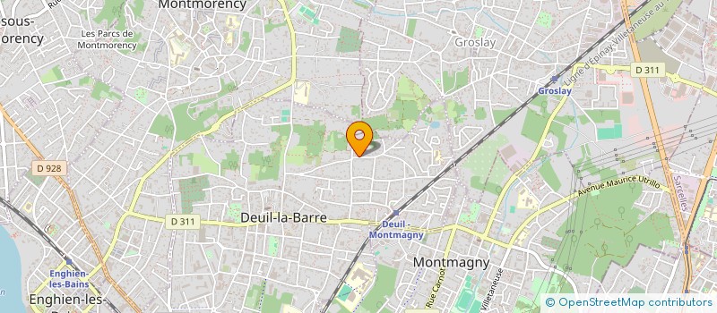 localisation de l'entreprise MADAME SOPHIE DUGNOLLE  DEUIL-LA-BARRE